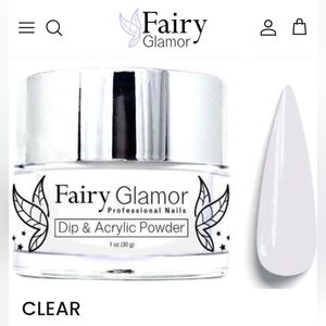 FAIRY GLAMOR Clear dip and acrylic powder